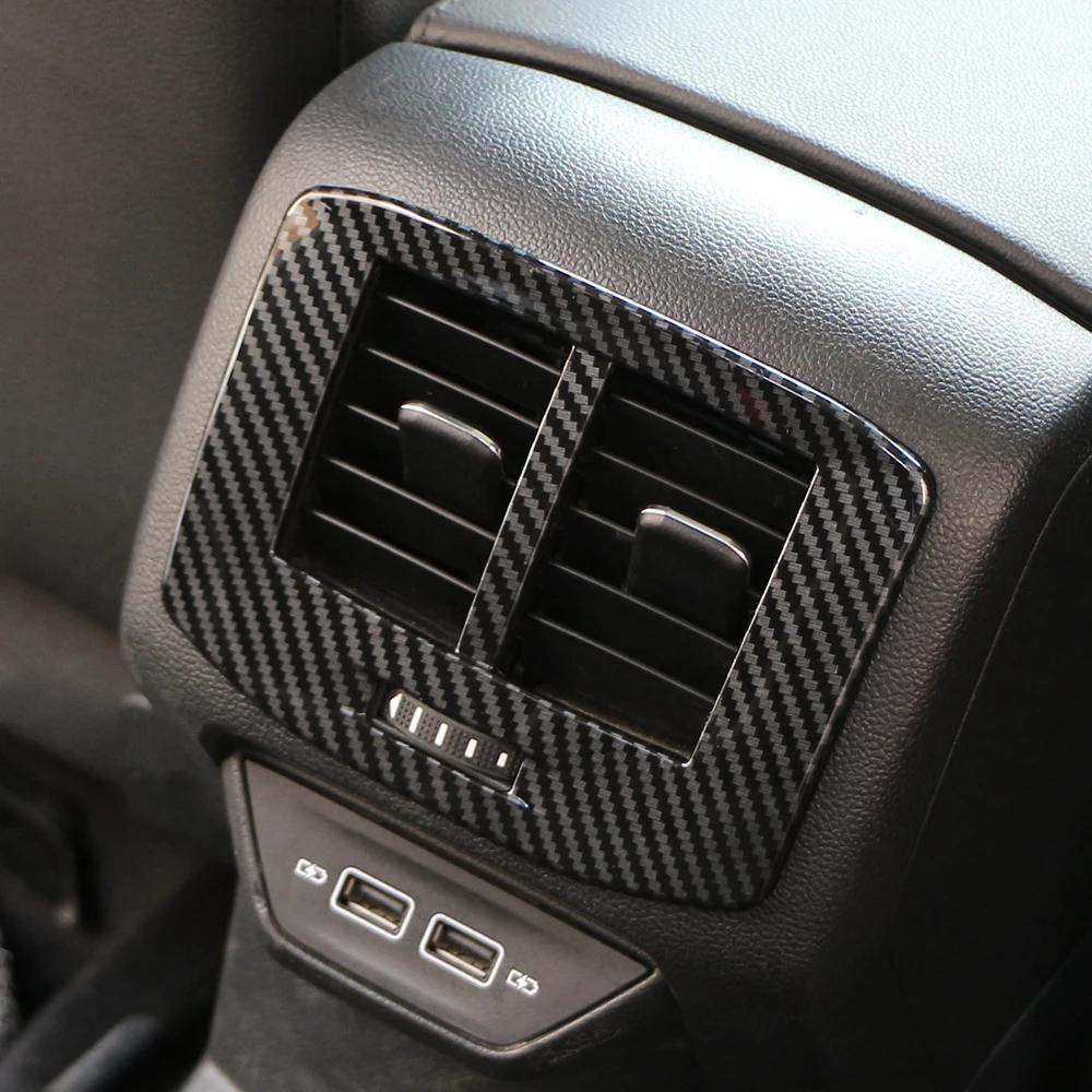 For Volkswagen VW T-roc Troc 2018-2025 Rear AC Vent Outlet Frame Air Conditioning Panel Sticker Cover Trim Interior Accessories