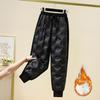 Thicken Warm Down Cotton Ankle-length Pants Casual Thick Fall Winter Quilted Padded Women Pantalones Korean Snow Wear Trouser