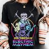Summer Doll Dr Teen and The Electric Mayhem Tshirt Retro 80s Animal Music Band Pattern Womens Tshirt