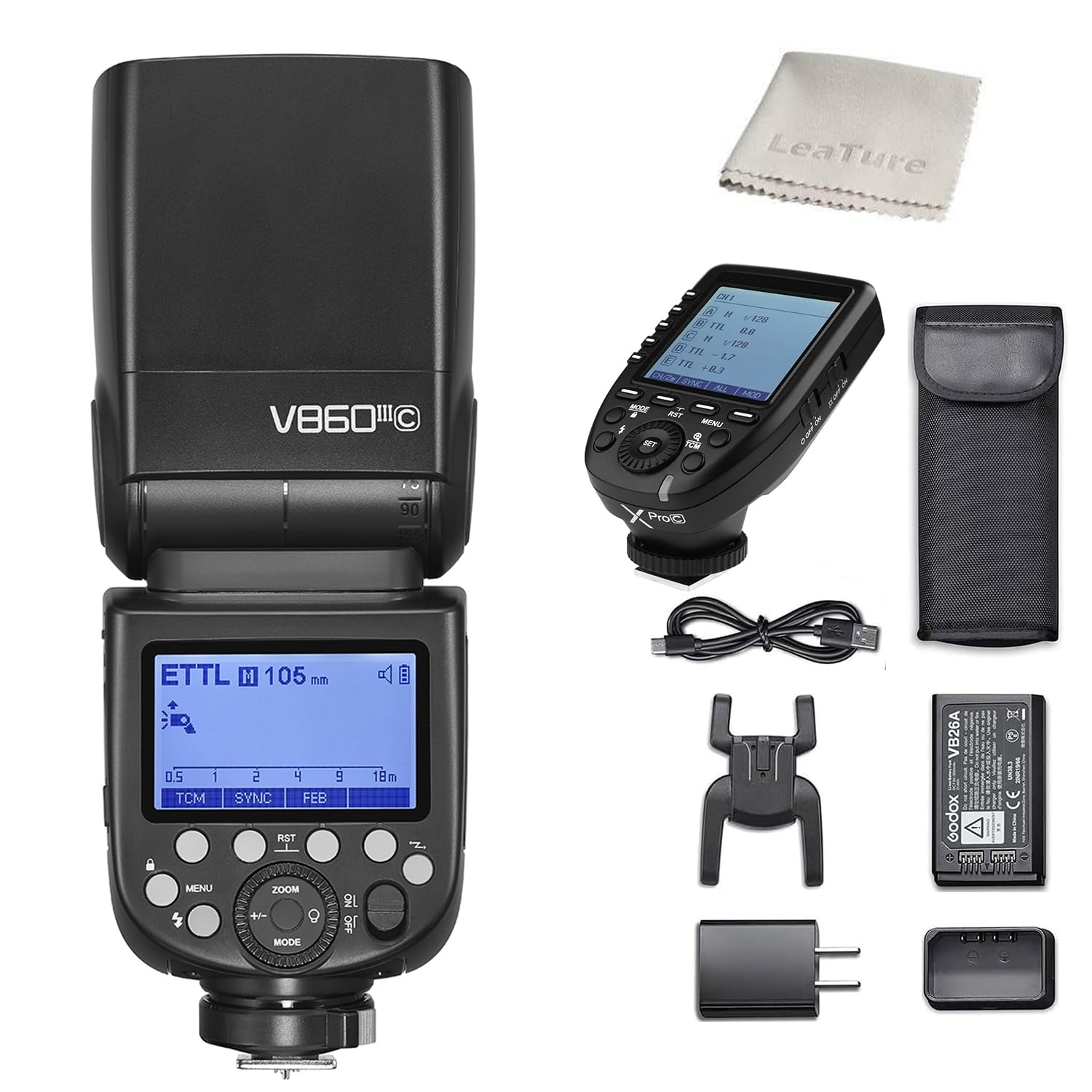 

Стробовий спалах Godox Speedlight і набір тригерів, сумісний із камерами Canon GN60, бездротова світлодіодна модельна лампа, високошвидкісна синхронізація [авторизований дилер]