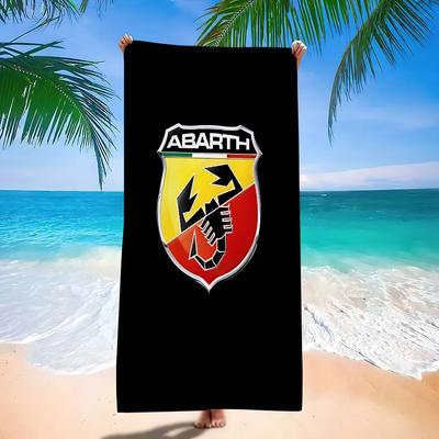 A-AbarthS-S LOGO Microfiber Beach Towel Absorbent Quick Dry Soft Yoga Swimming Resort Mountain Climbing Towel