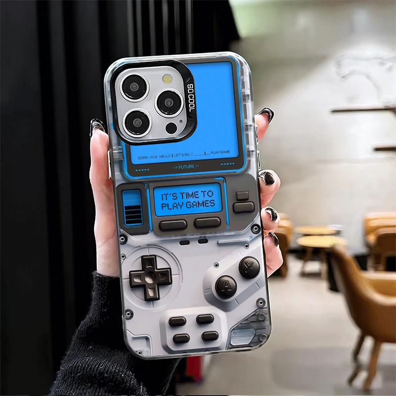 Game Console Fashion Boy Soft Phone Case for iPhone 15 16 17 Pro Max 17Air 16E 14 Plus 13 12 Mini Shockproof Cover Back Shell