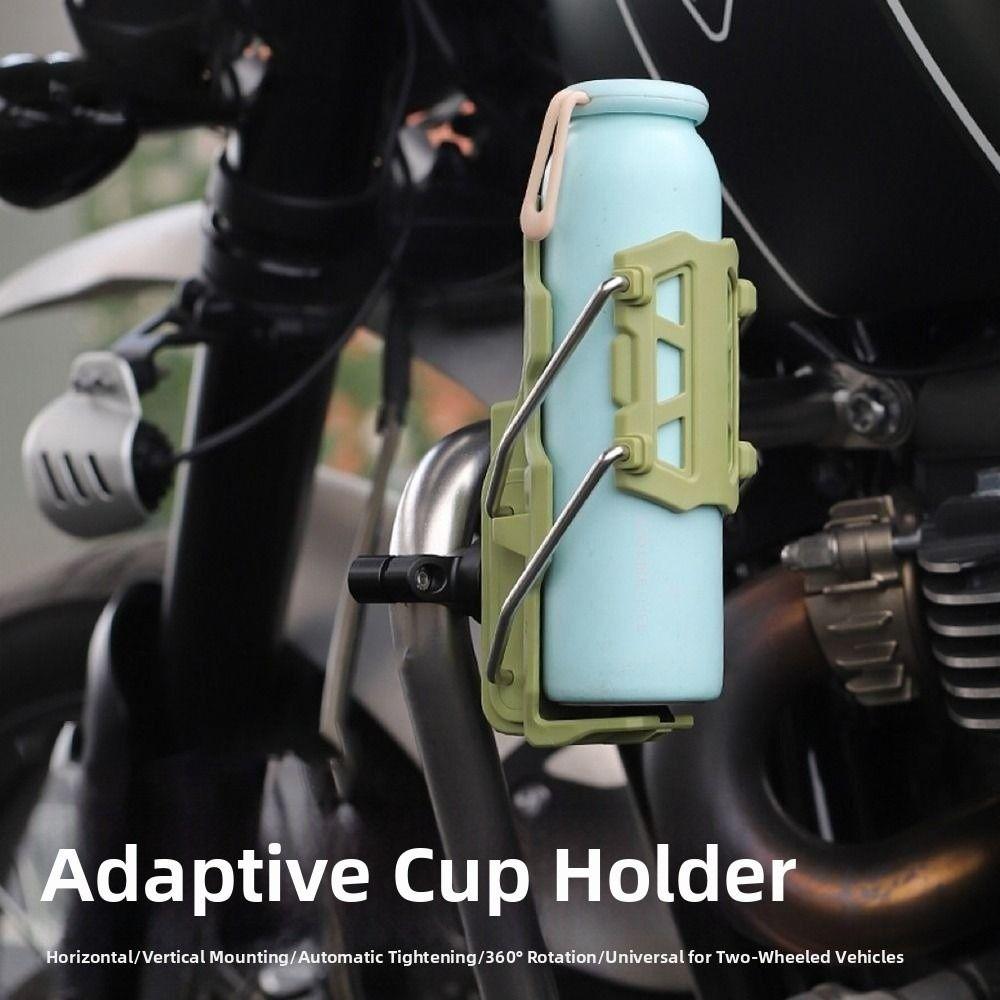 Universal Motorcycle Bumper Cup Bolder 360 Degree Rotatable Black Water Bottle Holder Adjustable Bicycle Bottle Cage