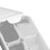 Food Organizing 4 Compartment Fridge Storage Containers Stackable PP Fresh Keeping Box With Lid Food Organizer Box Kitchen