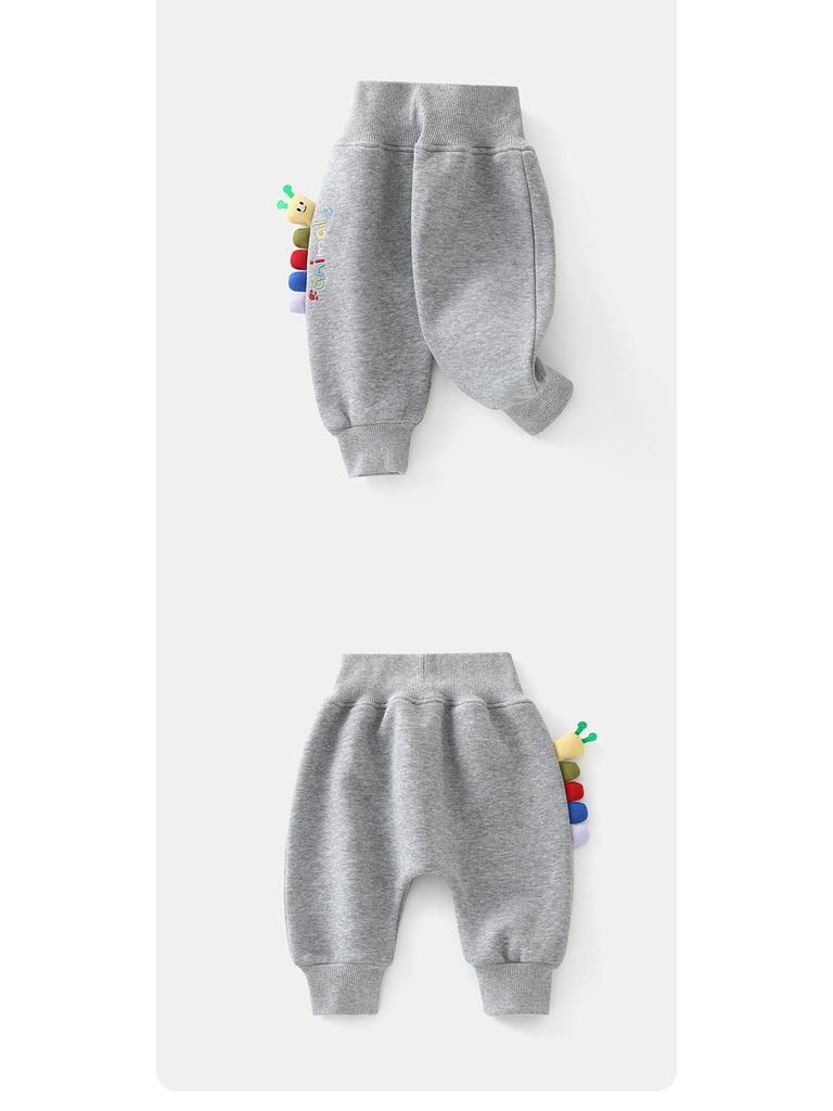 DUUDUU Thickened Fleece-Lined Pants for Newborns - A-Class Large Baby Sweatpants for Autumn/Winter 2025