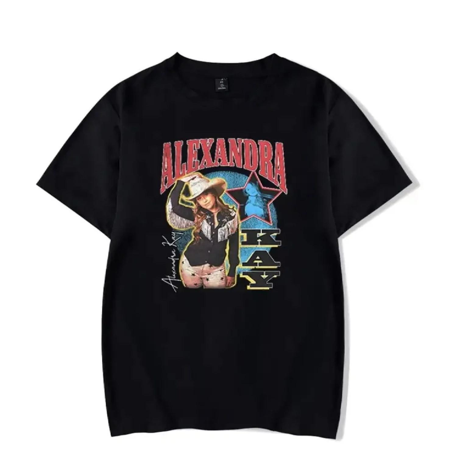 

Alexandra Kay Tour Unisex Short Sleeve T-shirts Men Women Streetwear Printing Casual Fashion O-neck Tshirt XXXXXL чорний