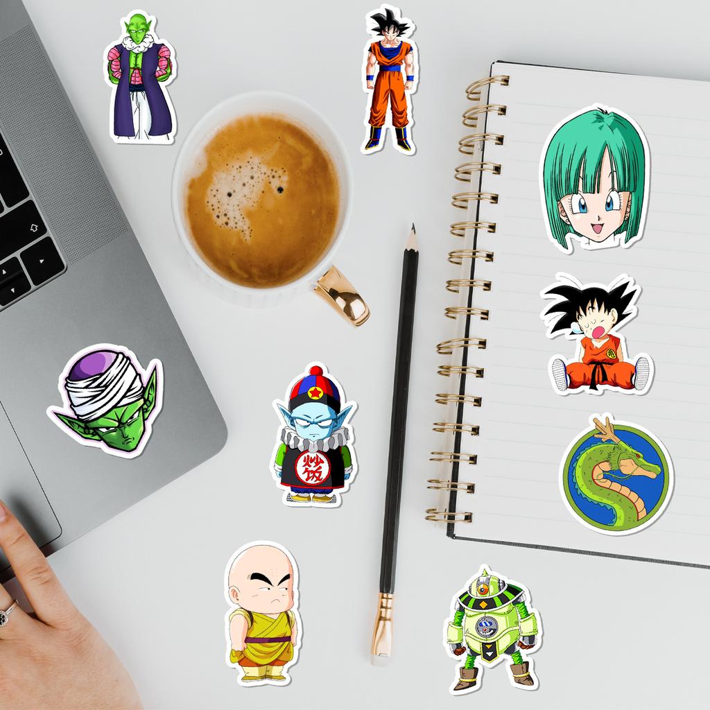 50 Japanese Comic Dragon Ball Graffiti Stickers Car Suitcase Mobile Phone Water Cup Decoration Stickers Waterproof Animation Stickers