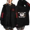 Harajuku Anime Berserk Guts Zipper Hoodies Long Sleeve Zip Up Coat Sweatshirts Oversized Pullover Manga Jackets Puck Clothes