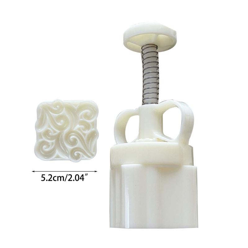 Square Vine Pattern Mooncake Press Mold Cookie Stamps Chinese MidAutumn Moon Cake Makers Decoration Tool for DIY Cookie