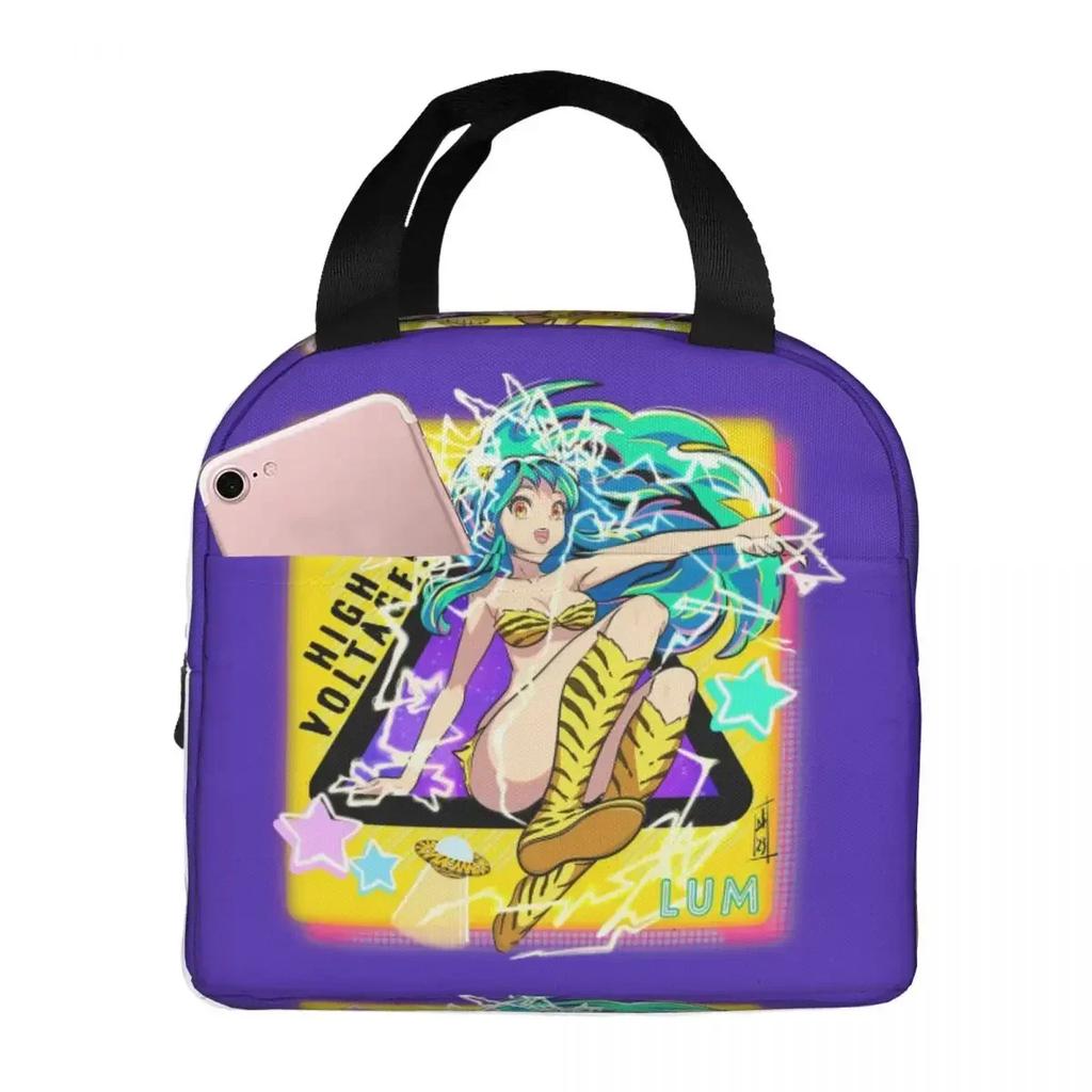 Urusei Yatsura Anime Beautiful Dreamer Insulated Lunch Bag for Kids School Cooler Thermal Food Box Tote Lunch Boxes Container