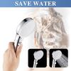 High Pressure Handheld Shower Head with Stainless Steel Hose Adjustable Bracket, 4 Modes Showerhead with ON/OFF Switch