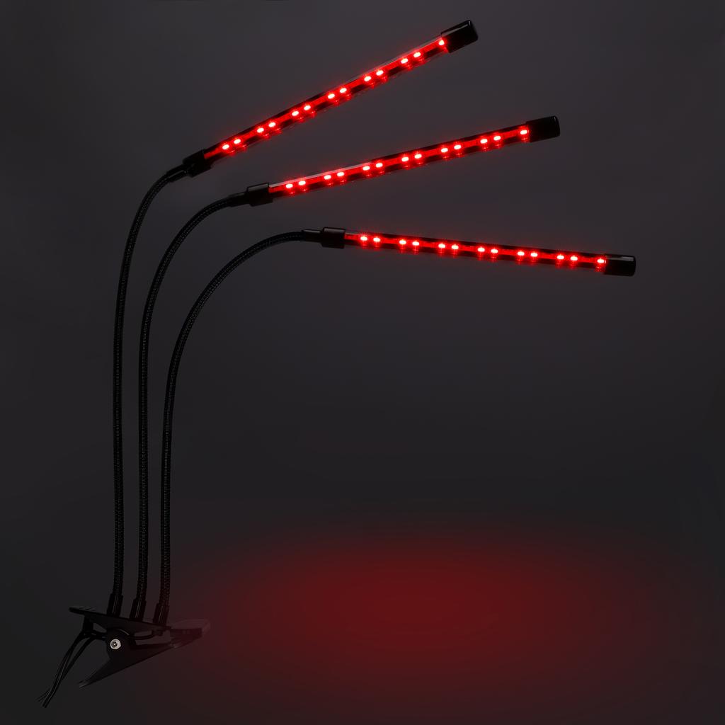 Led Plant Growth Lamp 60 Diodes Timer 24 W Home Plant Cultivation With Mains Adapter