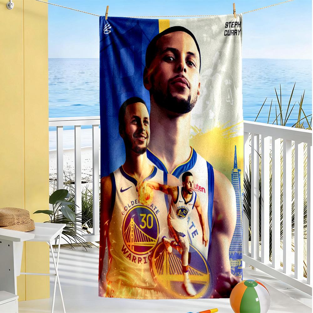 Golden State Warriors Poster Strandtuch Schnelltrocknend Weiche Mikrofaser Bequem Leicht