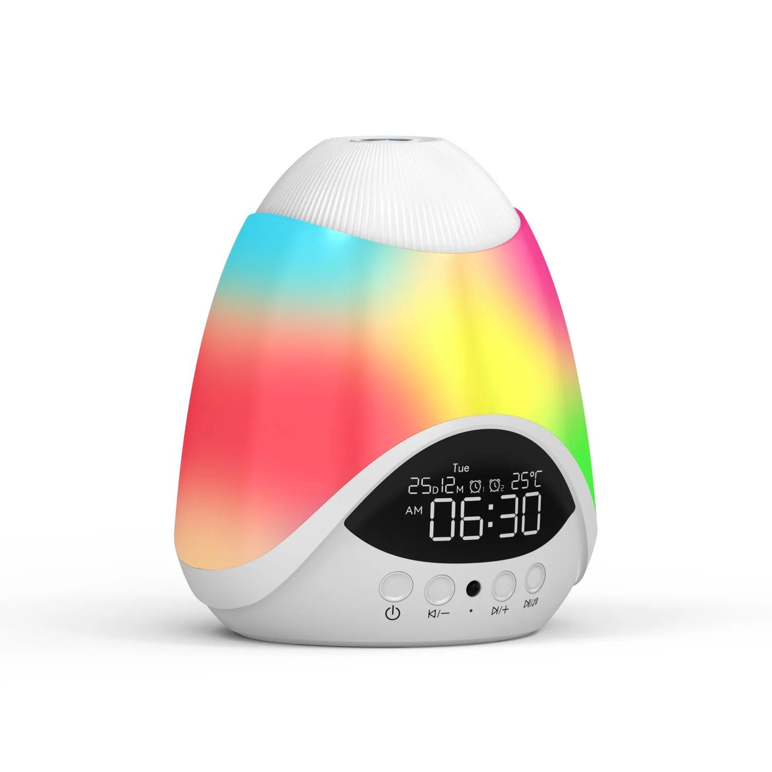 

Laser Star Atmosphere Light Music Alarm Time Display Colorful Atmosphere Desktop Decorative Light Bluetooth Speaker Night Light 1pcs&RGB