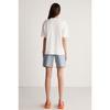 Jemmy Women's Relaxed Fit Crew Neck 100% Cotton Short Sleeve Basic White T-shirt