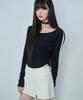 Leijeumiya Faye Soft Shirring Top [Black]
