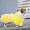 Quick-Dry Pet Robe With Hood Large Dogs Like Golden Retriever Labradors Absorbent Bath Towel After Shower