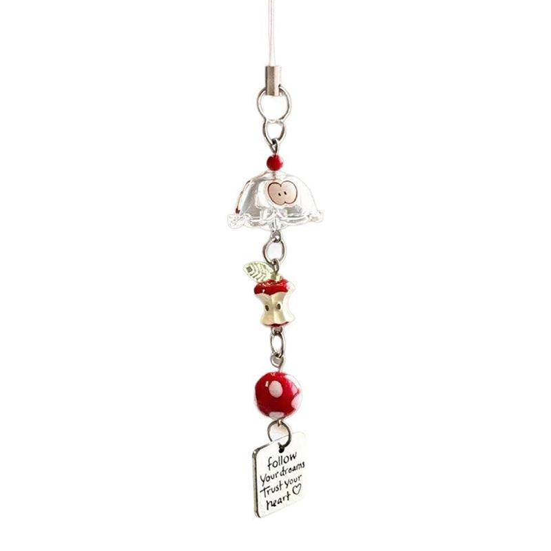 Sweet Y2K Fish Phone Chain Phone Case Phone Charm Pendant Mobile Lanyard Cute Beaded Cell Phone Strap Bag Keychain