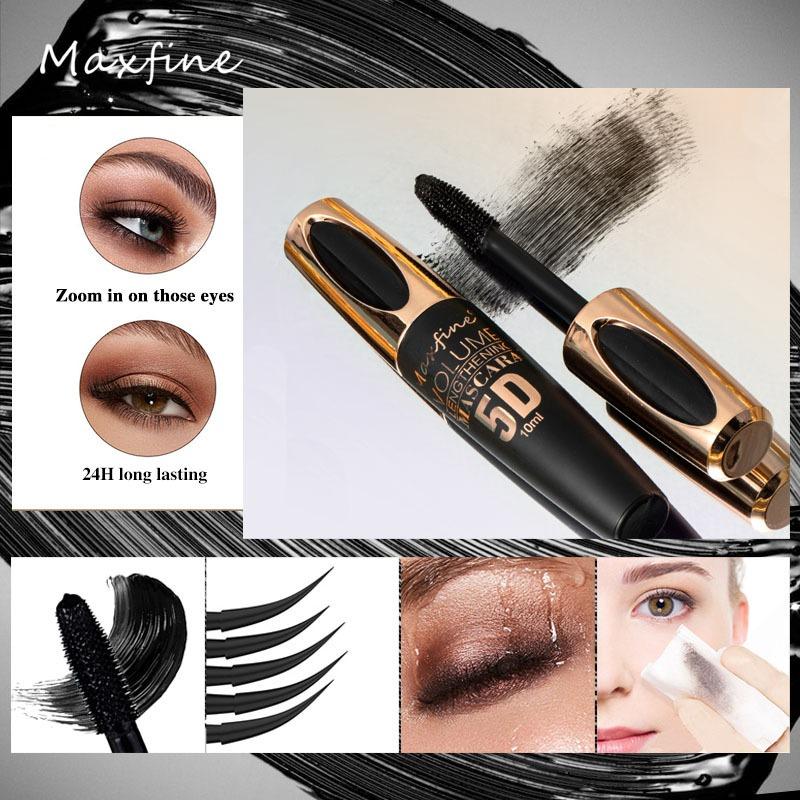 5D Colorful Mascara - Waterproof, Smudge-proof Curling & Volumizing Mascara For Daily & Party Makeup