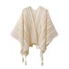 Ombre Spring Summer Hollow Out Ethnic Shawl Ladies Lightweight Travel Scarf Cape