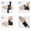 Elastische Handgelenkbänder, 1 Paar Handgelenkbänder mit Federunterstützung, verstellbarer Handgelenkauflagenschutz für Sportschutz, tägliche Fitness und Aktivitäten