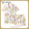 Women’s Cute Cotton Short Sleeve Pajama Set - Summer Style