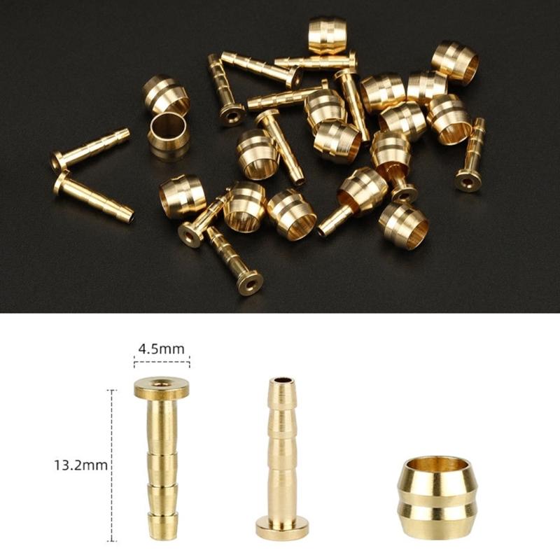 50 Set Bicycles Connecting Bolts Bleed for Bike Part Hydraulic Brake Hose Oil Pipe Connector Tube Fittings Insert