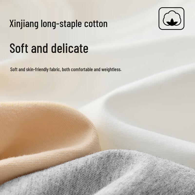 GUJIN Women's Mid-Waist Cotton Anti-Chafing Boxer Briefs 3-Pack