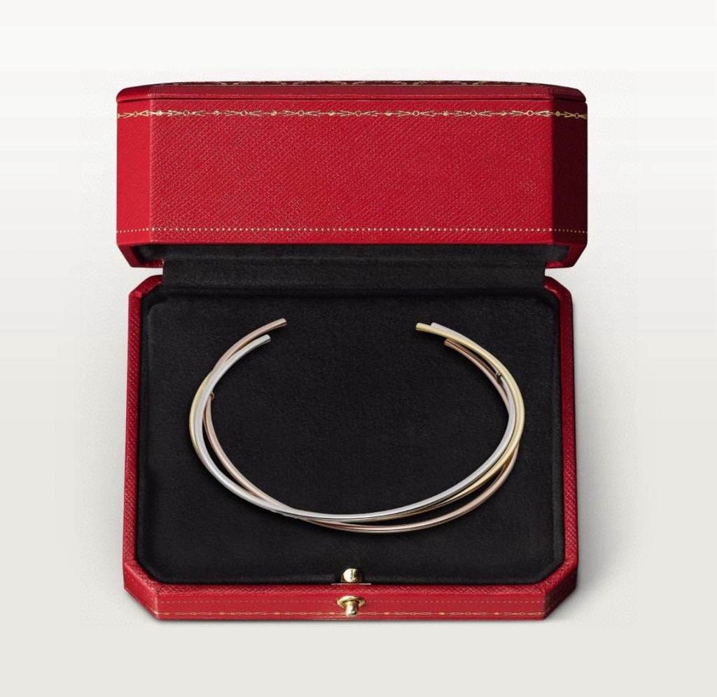 Three Ring Tricolor Collar Necklace Electroplated Thick Gold for Longer Color Retention Gift Pendant Collar