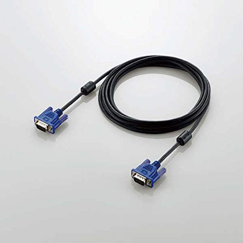 ELECOM Display Cable D-sub 15 Pin VGA-VGA Slim RoHs Compatible 3m Black CAC-30BK/RS