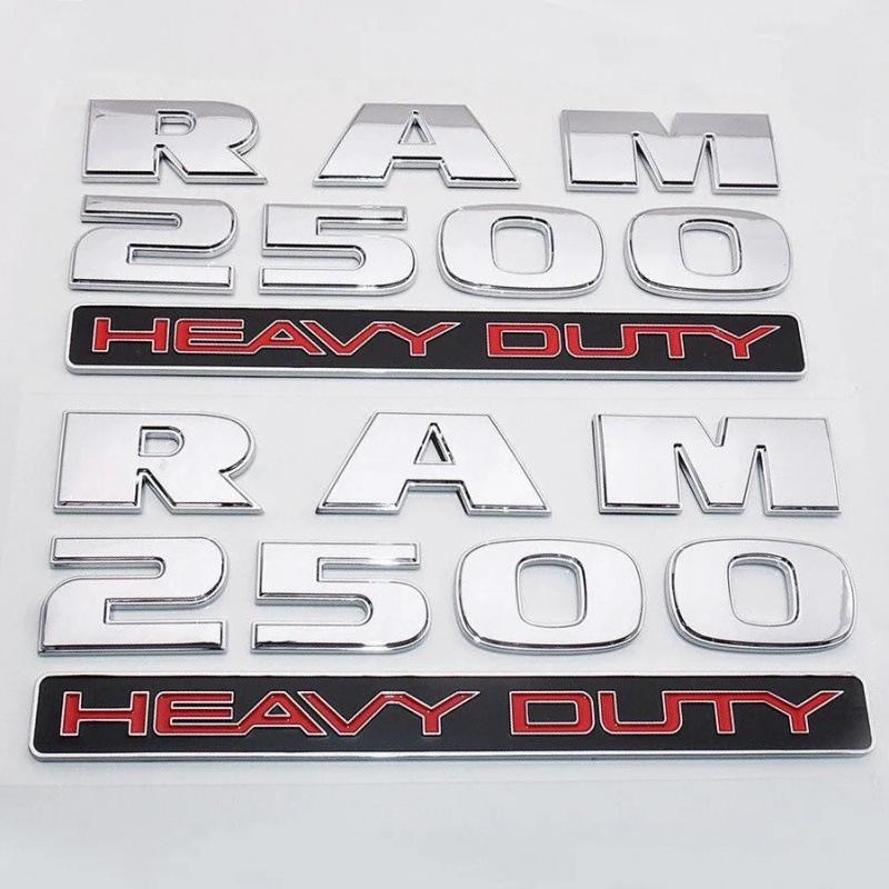 Black Side Emblem Sticker for Dodge RAM 1500/2500/3500 Heavy Duty Fenders