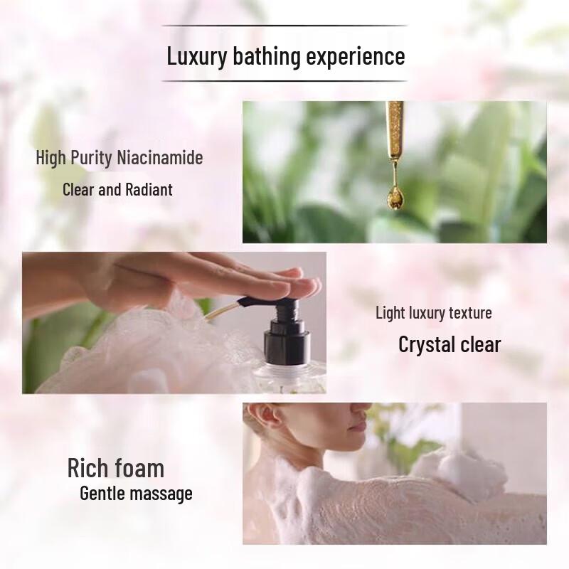 QCHZOC Körsbärsblom Niacinamid Duschgel