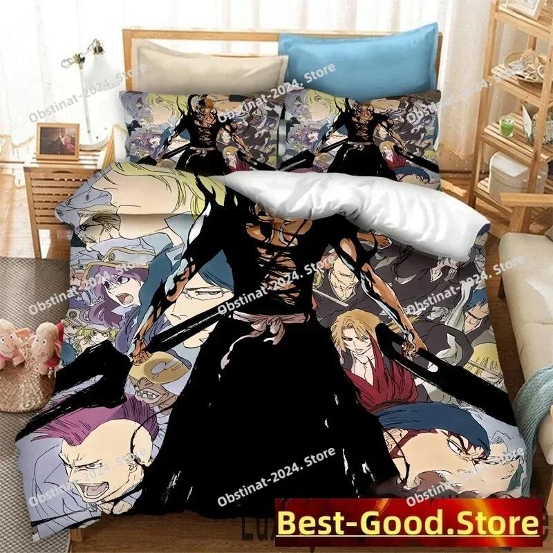 Anime Bleach Thousand-Year Blood War Bedding Set Printed single Comforter Duvet Cover Pillow Case 3 Pieces Sets Kids Adult Size