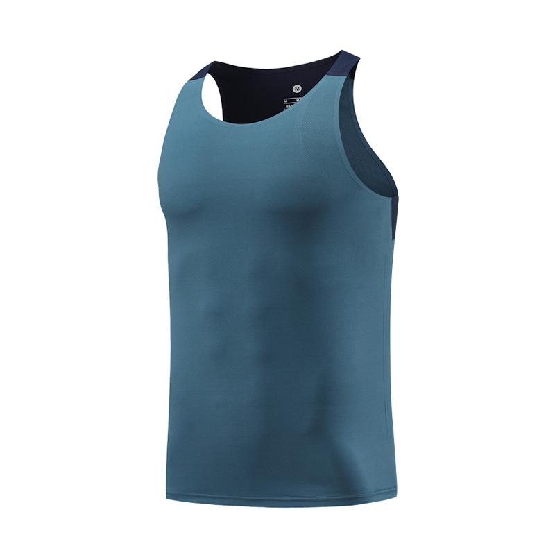 Men Gym Sleeveless Vest Bodybuilding Exercise Vest Muscle Training T-shirt Outdoor Hiking Top Summer Training Athletics Clothes