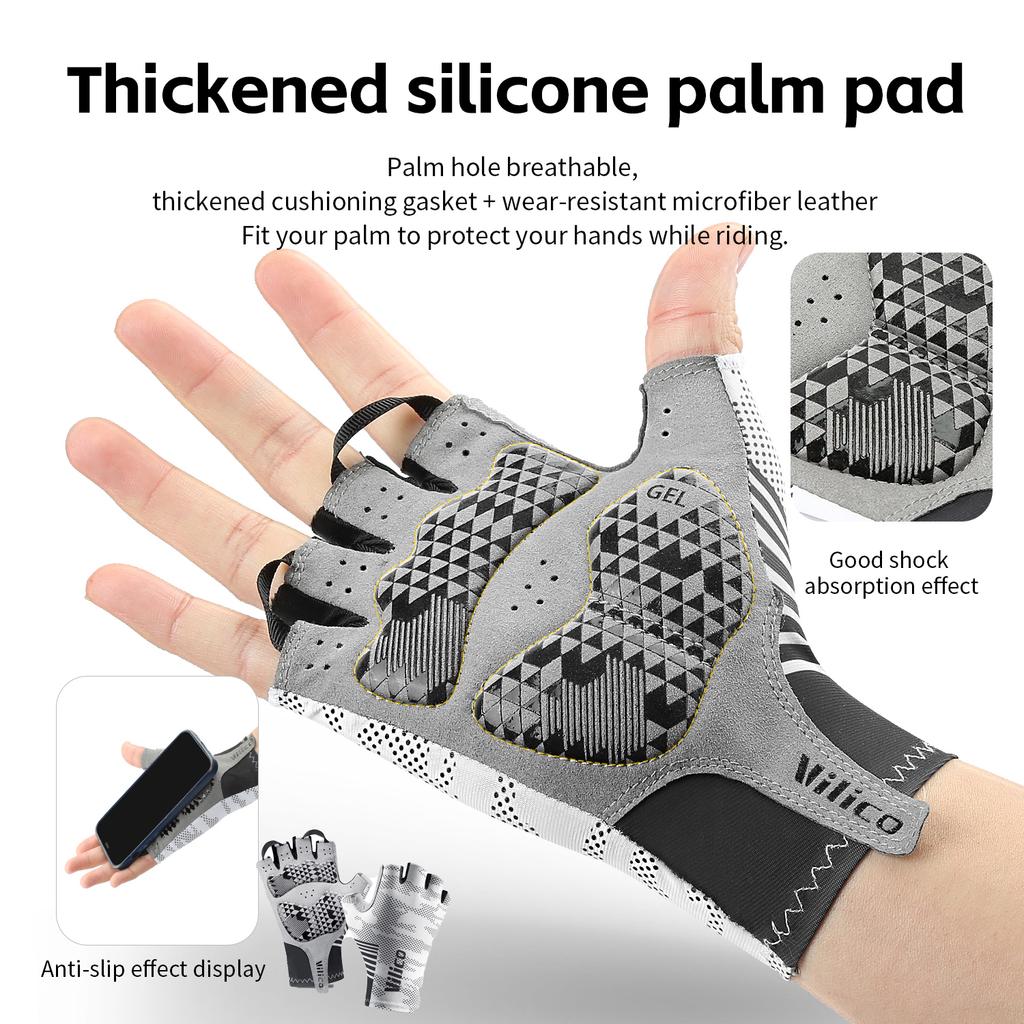 Breathable Fingerless Cycling Gloves for Women Men Summer Spring Gym Yoga Fitness Non Slip Sport Bicycle Gloves