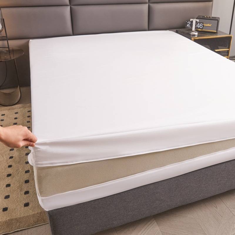 Protection de Matelas Imperméable Minimaliste Moderne Avec Fermeture Éclair Pour Usage Domestique