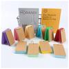 Iron Ring-Bound Blank Message Cards - Hole-Punched, Notepad, Hand-Drawn, Paper Cards for Reading & Writing