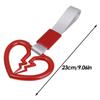 Broken Heart Shape Decorative Car Anti-static Tape Drift Warning Ring Handle Car Front and Rear Bumper Supplies Auto Accessories