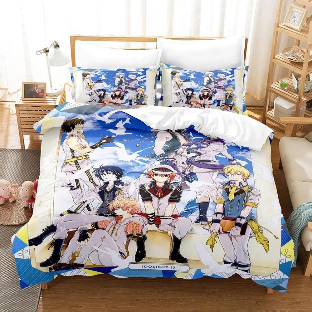3D Print Anime IDOLiSH7 Bedding Set Single Twin Full Queen King Size Duvet Cover Sets for Kids Adults