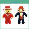 Steal A Brainrot Jandel Black Monkey Plush Doll With Red Hat And Double Sword For Children