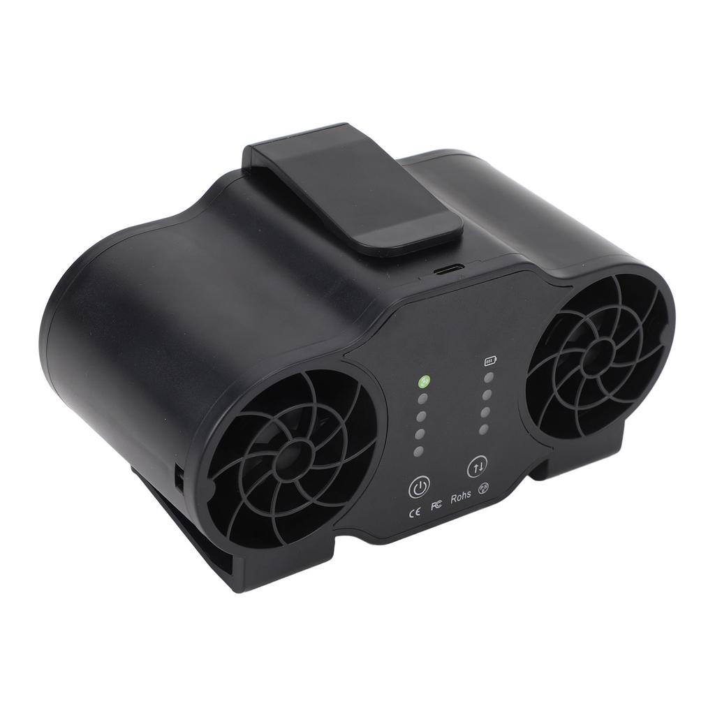 Portable Waist Clip Fan Super Strong Airflow 4 Speed Personal Wearable Fan USB Rechargeable Hanging Neck Fan Forward
