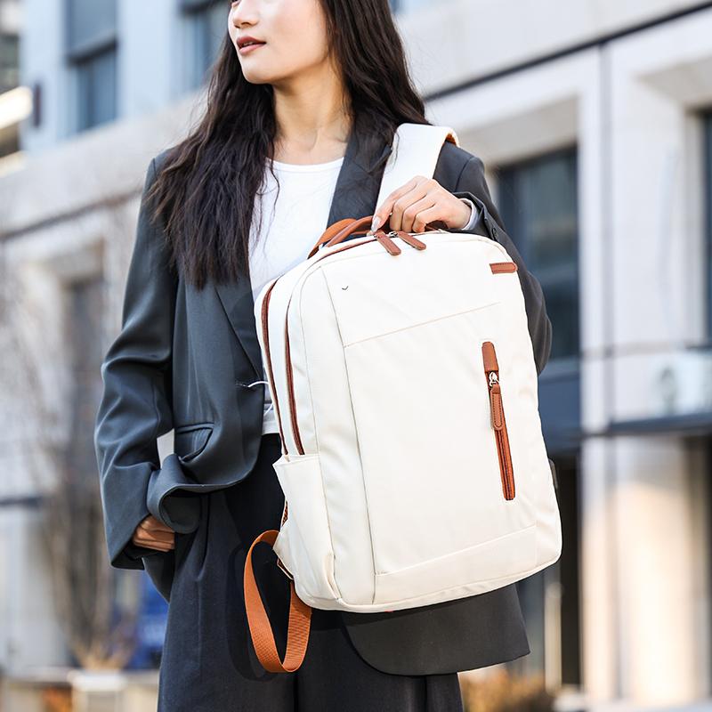 Unisex Large Capacity Laptop Backpack – Waterproof Nylon Travel School Bag for Students & Commuters