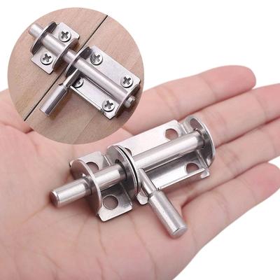 1Pc Stainless Steel Door Latch Solid Sliding Bolts Latch Hasp Home Hardware Gate Safety Toilet Door Lock
