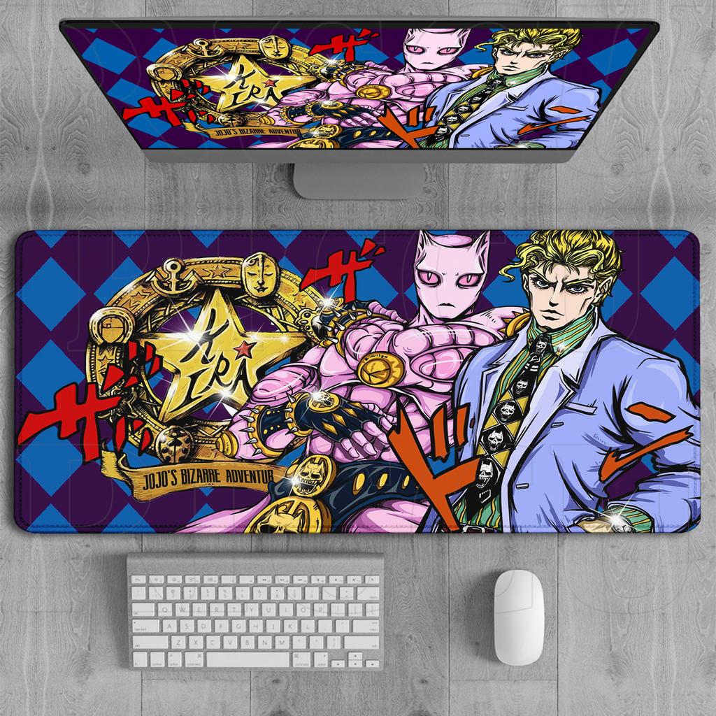XXL HD Printing Rug JOJO Bizarre Adventure Mouse Pad Gamer Keyboard Pads Non-slip Mousepad Anime Gaming PC Accessories Desk Mat