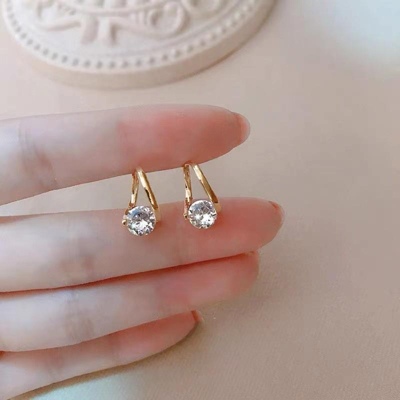 Korean Style High-End Irregular Light Luxury Earrings for Women