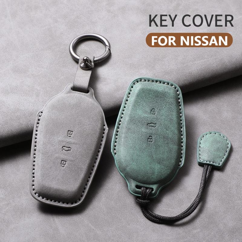 For Nissan N7 N7 Pro N7Max Leather Car Remote Key Case Cover Car Key Shell Anti-Scratch Protector Decorative Accessories