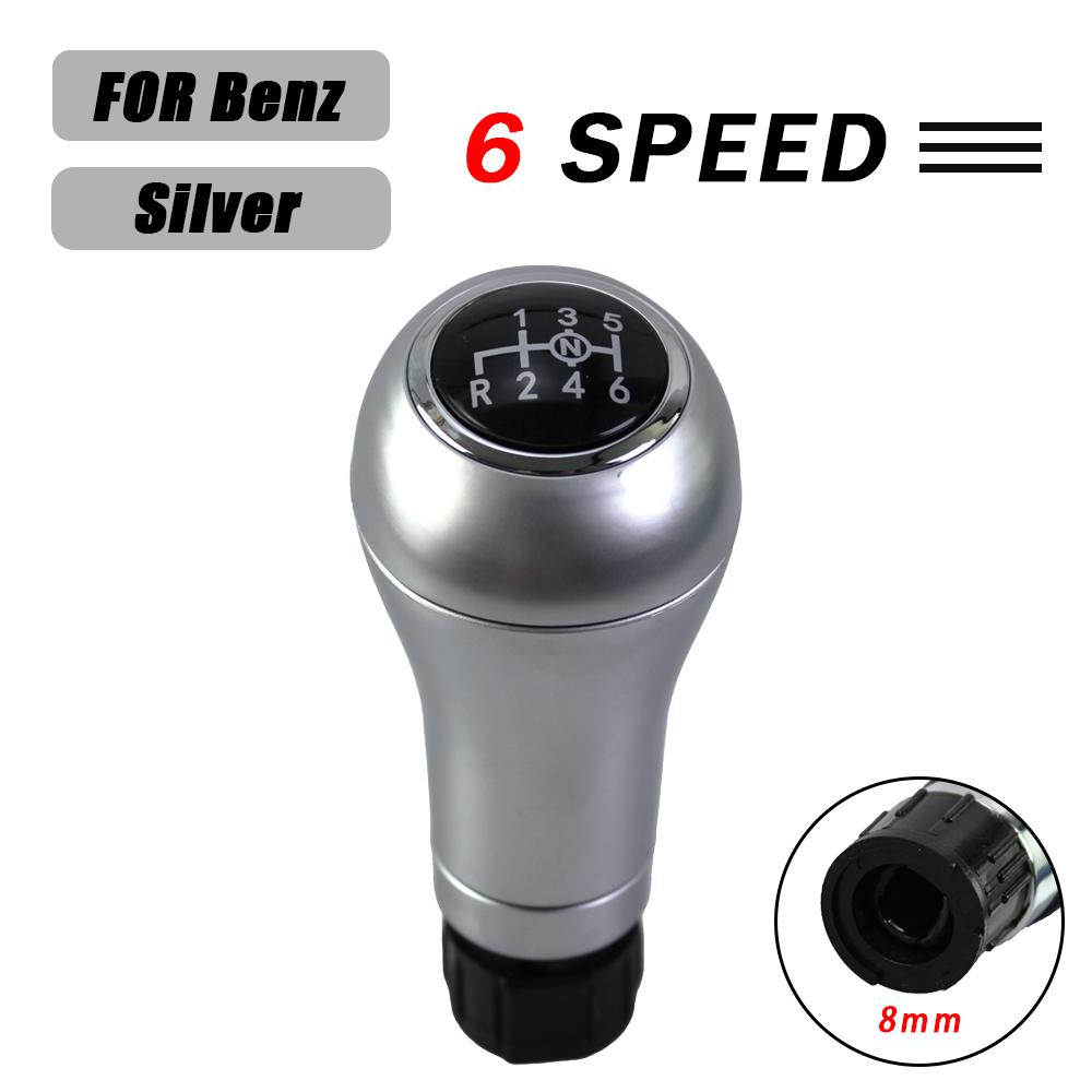 Manual 6 Speed Car Shift Gear Stick Knob For Mercedes/Benz W203 S203 CL203 W209 W204 C204 C63 C300 C250 W207 Gear Stick Knob