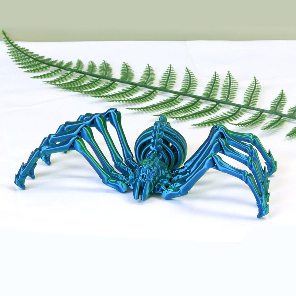 Halloween Horror Crawling Spider Toy Statue 3D Printing Toys Simulation Insect Spider Toy Model Scene Decoration Children Gifts