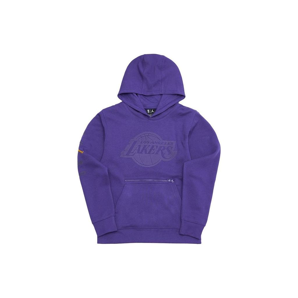 Jordan NBA Los Angeles Lakers Fleece Pullover Hoodie Purple Men 3Y2B7FELP-LAK