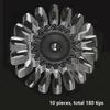 10pcs False Nail Tips Wheel Nail Art Display Practice Nail Polish Color Chart Manicure Tool